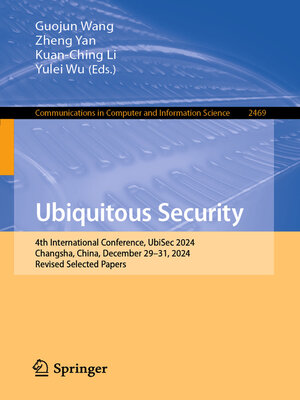 cover image of Ubiquitous Security